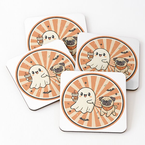 Item preview, Cute Ghost And Dog Halloween Funny Spooky Friends Design For Fall Lovers And Pet Fans designed and sold by ArtDesignTp.