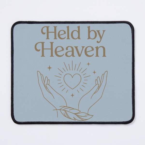 Item preview, Held by Heaven – Line Art Angel Hands Spiritual Design designed and sold by GardenReign.
