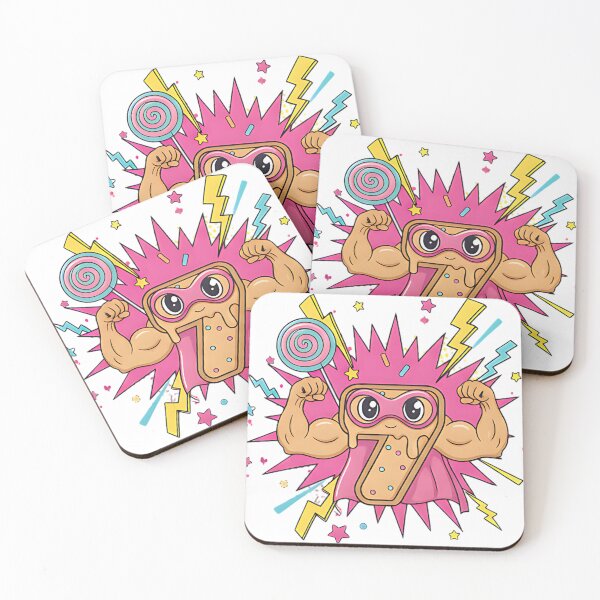 Item preview, Number 7 Donut Funny Sweet Dessert Strong Humor Food Lover Design For Birthday Fans And Snack Enthusiasts designed and sold by ArtDesignTp.