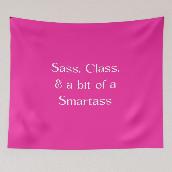 Item preview, Smartass White on Pink designed and sold by Lee Darnell.
