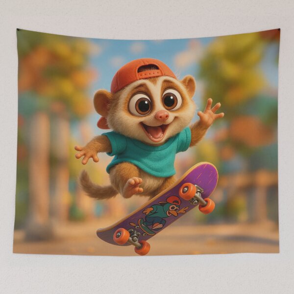 Item preview, Skater Loris  designed and sold by Sillytoe.