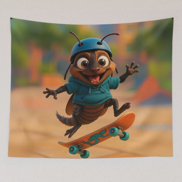 Item preview, Skater Madagascar Hissing Cockroach designed and sold by Sillytoe.