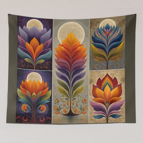 Item preview, Lunar Bloom Variations: A Symphony in Petal and Light designed and sold by bloorose.