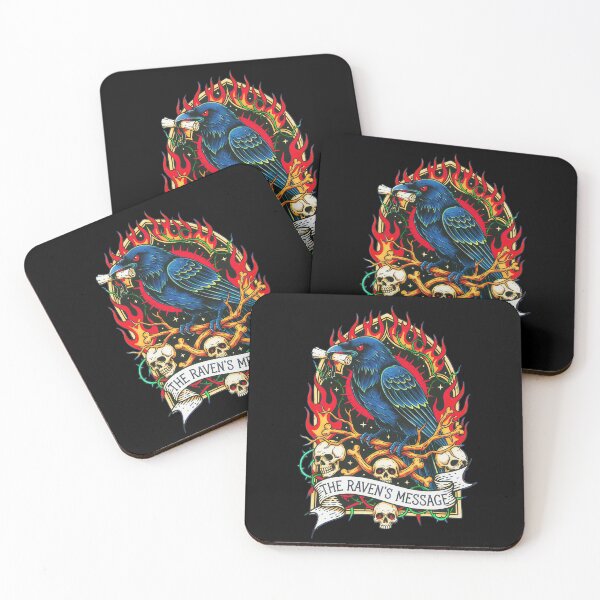 Item preview, The Raven's Dark Scary Message designed and sold by CoffinsArt.