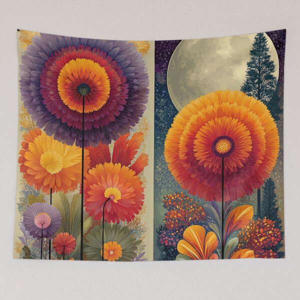 Item preview, Chrysanthemum Realms: Between Sunfall and Moonrise designed and sold by bloorose.