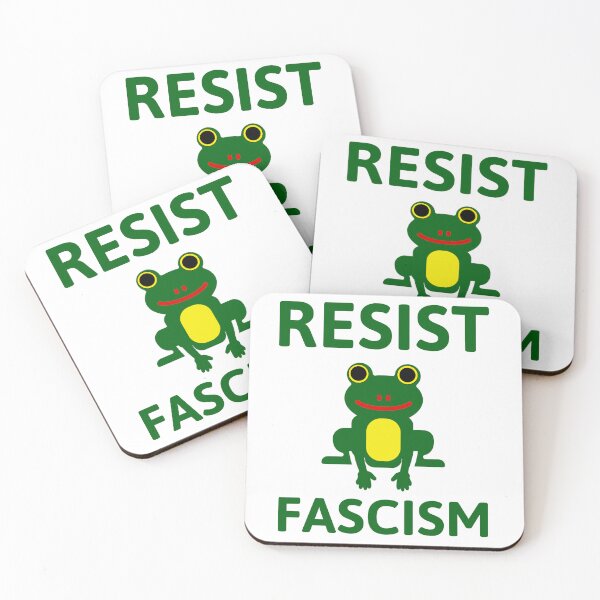 Item preview, Resist fascism frog design  designed and sold by Rachel the Artist .