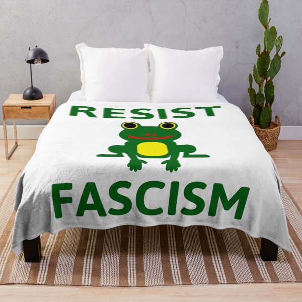 Item preview, Resist fascism frog design designed and sold by Rachel the Artist .
