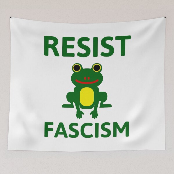 Item preview, Resist fascism frog design  designed and sold by Rachel the Artist .