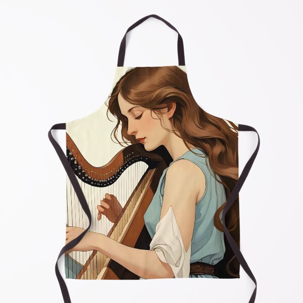 Item preview, Woman and harp designed and sold by Bradipino.