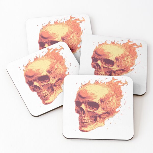 Item preview, Flaming skull designed and sold by MendaciousMina.