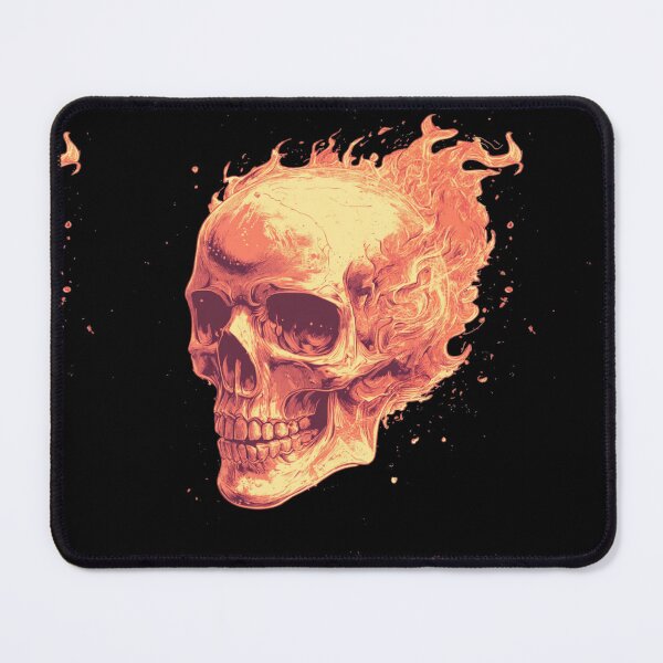 Item preview, Flaming skull designed and sold by MendaciousMina.