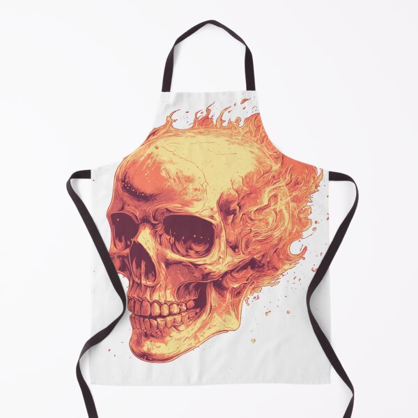 Item preview, Flaming skull designed and sold by MendaciousMina.