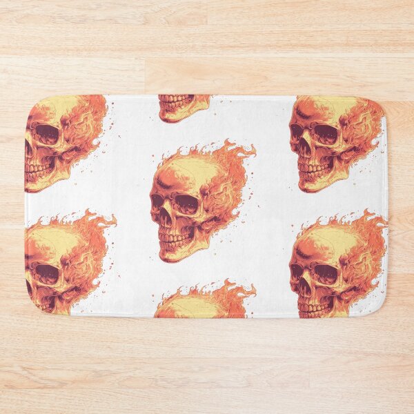 Item preview, Flaming skull designed and sold by MendaciousMina.
