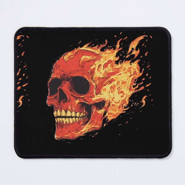 Item preview, Flaming skull designed and sold by MendaciousMina.