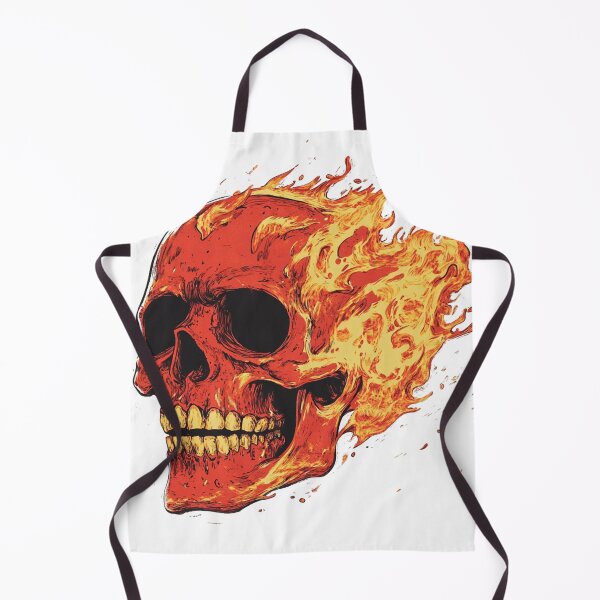Item preview, Flaming skull designed and sold by MendaciousMina.