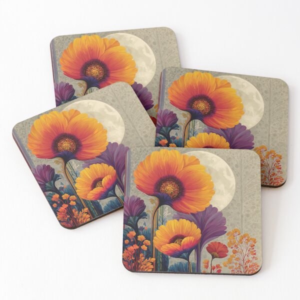 Item preview, Moonveil Garden: Petals in the Gilded Dusk designed and sold by bloorose.
