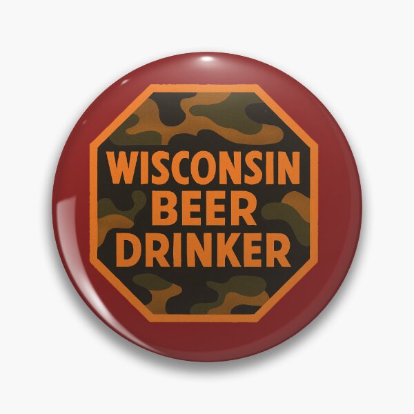 Item preview, Wisconsin Beer Drinker  designed and sold by Broken Antler Designs .