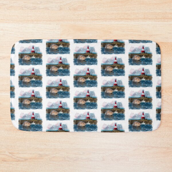 Item preview, “The Glorious Grey Seal” The Longstone Lighthouse  designed and sold by Printfantasia .