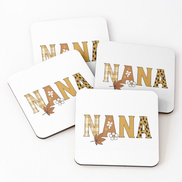 Item preview, NANA: Autumn Themed Letter Artwork With Plaid, Floral Accents, And Leopard Print Design Decor Elements designed and sold by Rue Market.