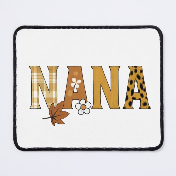 Item preview, NANA: Autumn Themed Letter Artwork With Plaid, Floral Accents, And Leopard Print Design Decor Elements designed and sold by Rue Market.