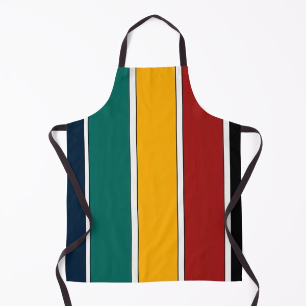 Item preview, Colorful Vertical Stripes Pattern With Bold Blocks Of Navy, Teal, Yellow, Red, And Black Panels designed and sold by Rue Market.