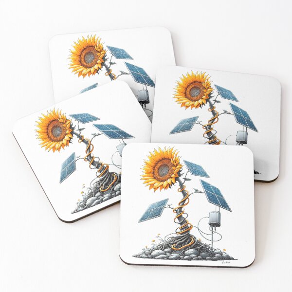 Item preview, The Solar Sunflower Cyborg designed and sold by Bot-Army.