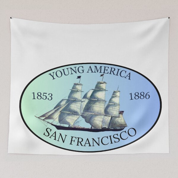 Item preview, Young America - San Francisco Clipper Ship 1853-1886 III designed and sold by WheelieGdArt.