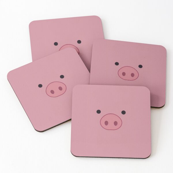 Item preview, Cute Pink Piggy Bank Illustration With Minimalist Face, Friendly Savings Theme For Kids And Families designed and sold by Rue Market.