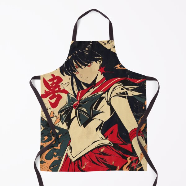 Item preview, Sailor Mars Ember Vintage Poster designed and sold by AnimeArsenalPrints.