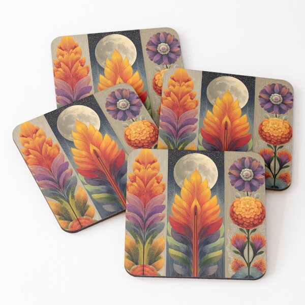 Item preview, Trifold Bloom: Rituals of Flame, Feather, and Moon designed and sold by bloorose.