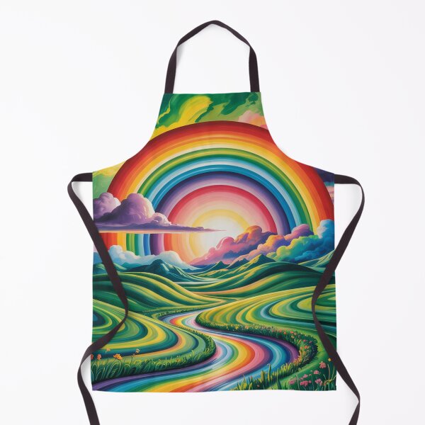 Item preview, Hypnotic landscape with a rainbow. designed and sold by Lilashakti ⭐️ ⭐️ ⭐️ ⭐️ ⭐️.