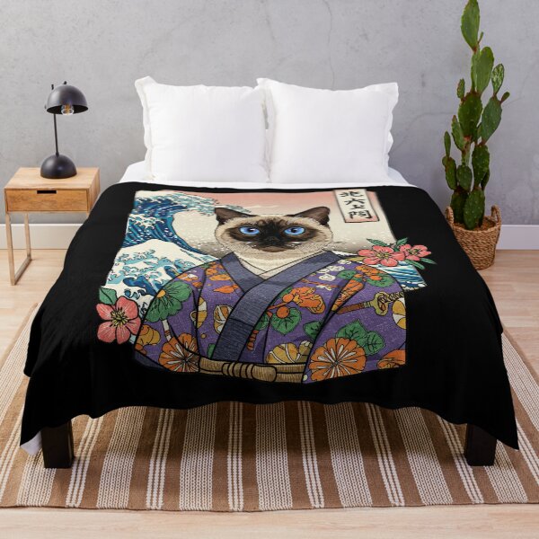 Item preview, Japanese Cat Kimono Great Wave Art Parody designed and sold by TeeARTHY.