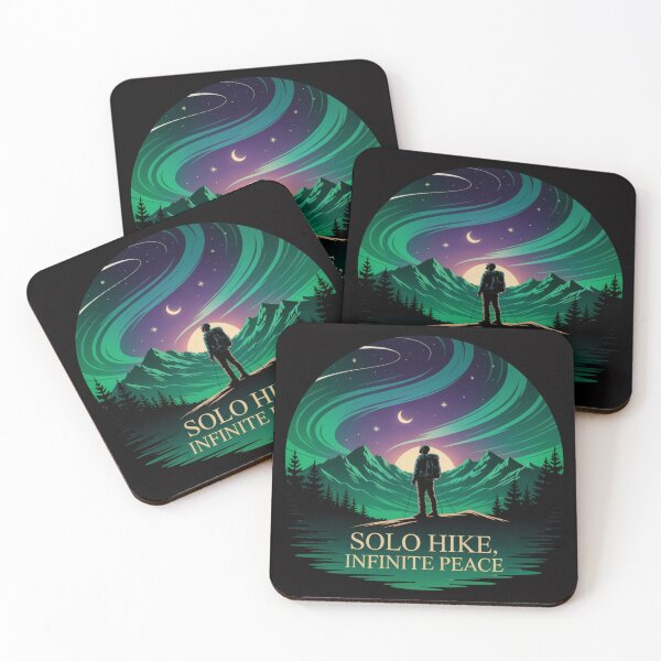 Item preview, Solo Hike, Infinite Peace – Dreamy Night Hiking Design designed and sold by CrunchyGoats.