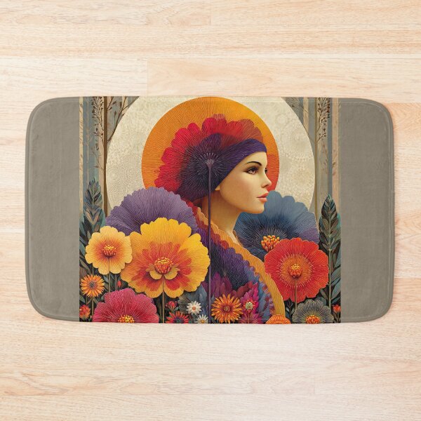 Item preview, Sanctum of Bloom: The Haloed Muse in Floral Reverie designed and sold by bloorose.