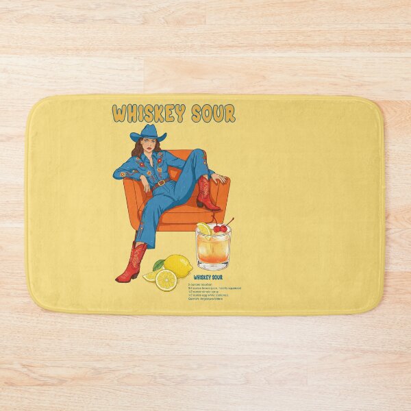 Item preview, Retro Pinup Cowgirl Whiskey Sour Home Bar Poster designed and sold by TeeARTHY.