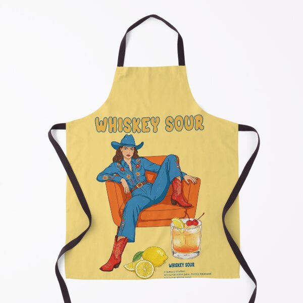 Item preview, Retro Pinup Cowgirl Whiskey Sour Home Bar Poster designed and sold by TeeARTHY.