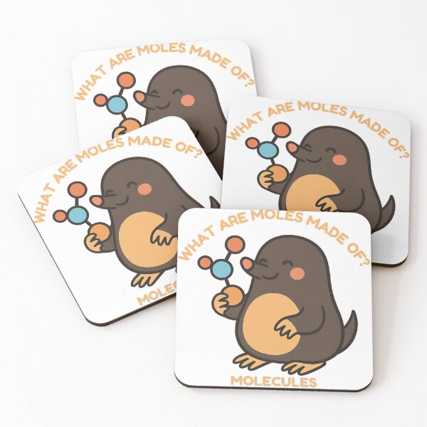 Item preview, What Are Moles Made Of - Cute Chemistry Pun designed and sold by sciencenotes.