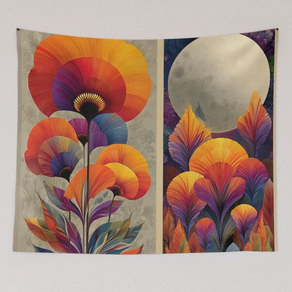 Item preview, Petal Realms & Moonlit Echoes: A Diptych of Dreaming Nature designed and sold by bloorose.