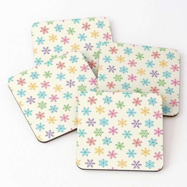 Item preview, Colourful snowflakes seamless pattern  designed and sold by NadiiArt.