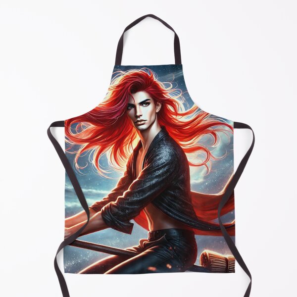 Item preview, Scarlet Sorcery - The Flame-Haired Warlock designed and sold by WheelieGdArt.
