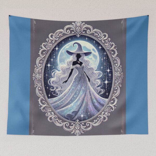 Item preview, Moonlit Majesty - The Witch of Silver Starlight designed and sold by WheelieGdArt.