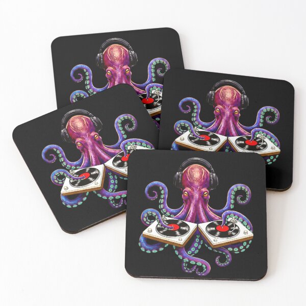 Item preview, DJ Octopus – Deep Beats from the Ocean designed and sold by Tiny-roar-studio.