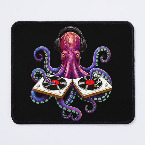 Item preview, DJ Octopus – Deep Beats from the Ocean designed and sold by Tiny-roar-studio.