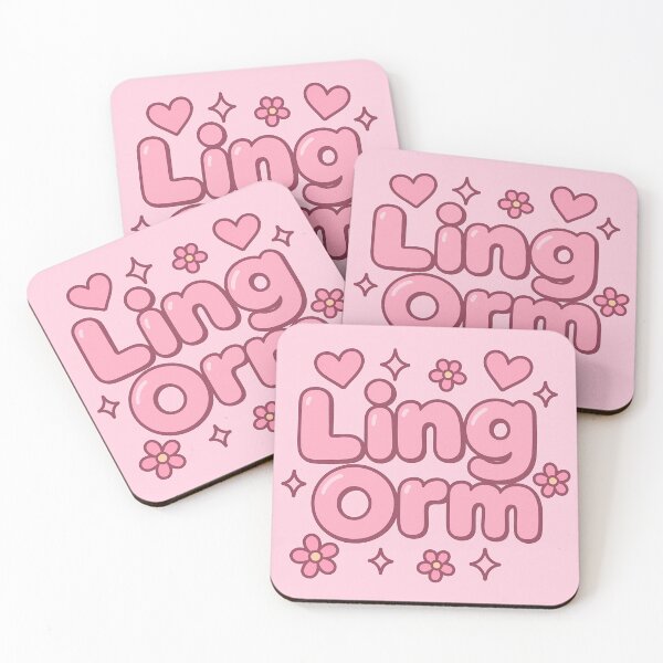 Item preview, LingOrm Rainbow Bubble Letter Design | Thai GL Couple Fan Art | Cute Kawaii Aesthetic Typography designed and sold by Item Geeks.