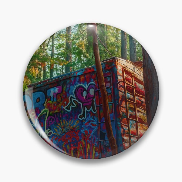 Item preview, Graffiti Train Car — Whistler Forest, British Columbia designed and sold by Fourpointstudio.