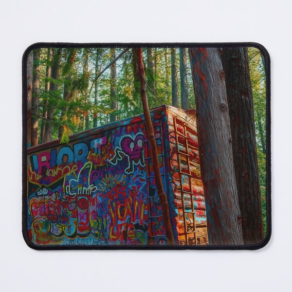 Item preview, Graffiti Train Car — Whistler Forest, British Columbia designed and sold by Fourpointstudio.