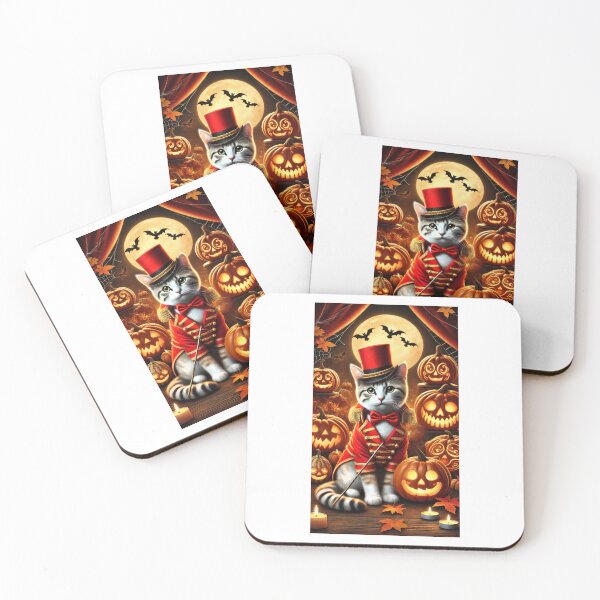 Item preview, Halloween Cat - The Purrfect Ringmaster designed and sold by WheelieGdArt.