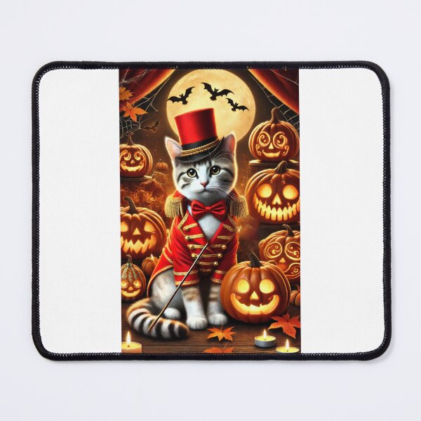 Item preview, Halloween Cat - The Purrfect Ringmaster designed and sold by WheelieGdArt.