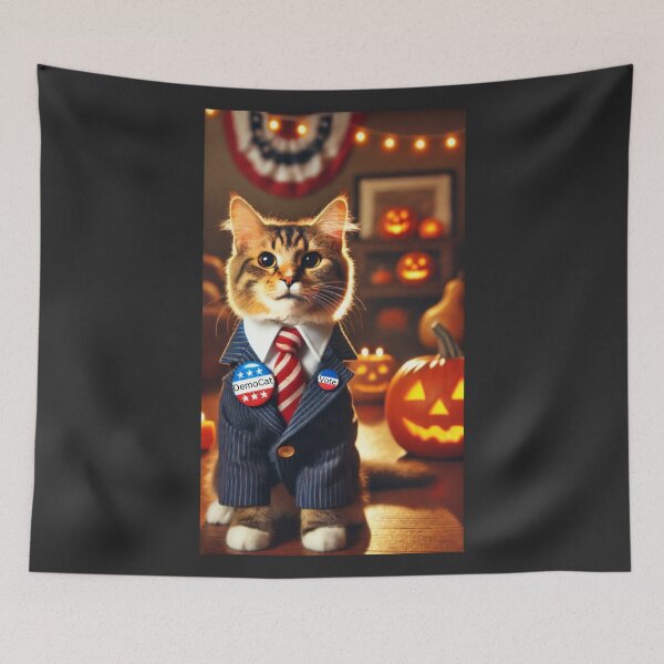 Item preview, Halloween Cat - Political Paws - DemoCat’s Halloween Run designed and sold by WheelieGdArt.