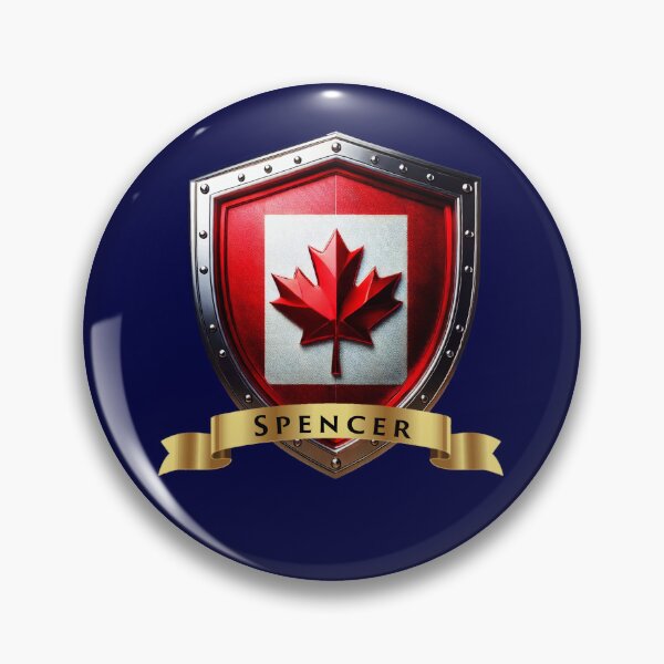 Item preview, Spencer Family Canada Shield, Maple Leaf Heraldry Crest designed and sold by Highlandkings.